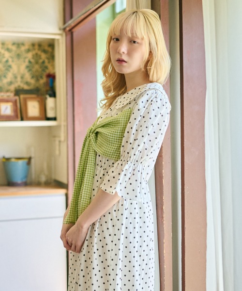 セール】【クティールとレトロ】ドッキングチェックリボンティアード