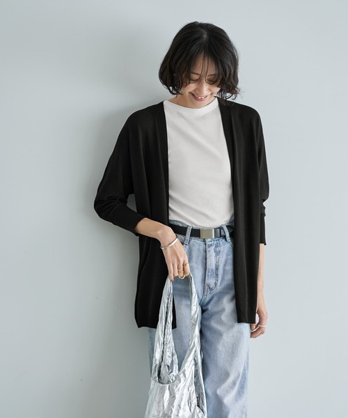 STYLE DELI - スタイルデリ★背面プリーツロングカーディガン STYLE DELI（スタイルデリ）の「背面プリーツロングカーディガン