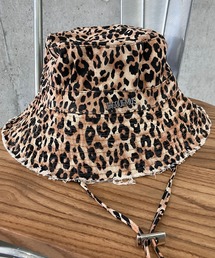 Mr. FATMAN バケットハット ベージュ ヒョウ柄 Mr.FATMAN ミスターファットマン REVERSIBLE BUCKET HAT