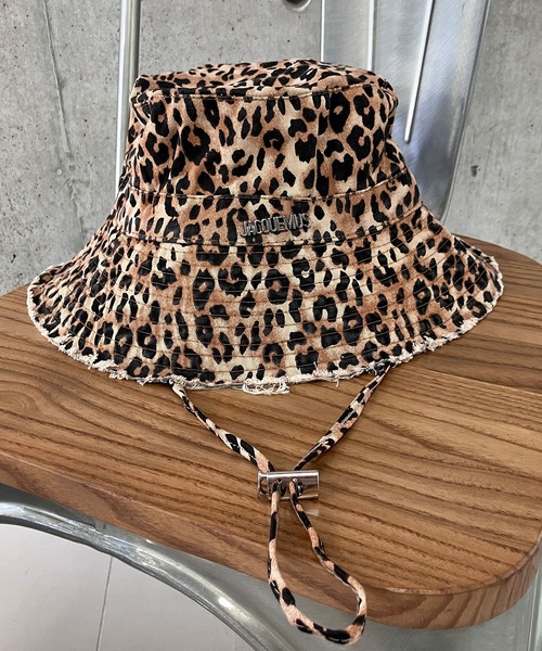 meJane（ミージェーン）の「レオパード柄 フリンジバケットハット（ハット・レディース・ブラウン系/ベージュ系・FREE）」の7枚目の写真