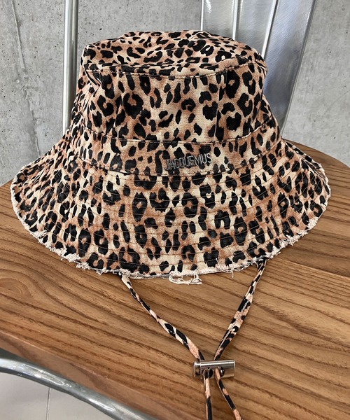 meJane（ミージェーン）の「レオパード柄 フリンジバケットハット（ハット・レディース・ブラウン系/ベージュ系・FREE）」の6枚目の写真