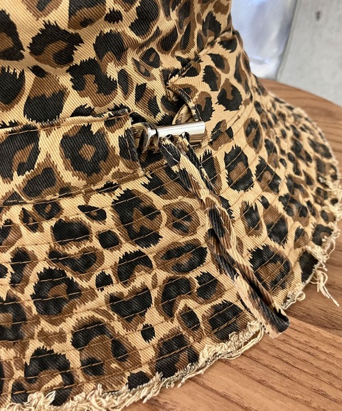 meJane（ミージェーン）の「レオパード柄 フリンジバケットハット（ハット・レディース・ブラウン系/ベージュ系・FREE）」の9枚目の写真
