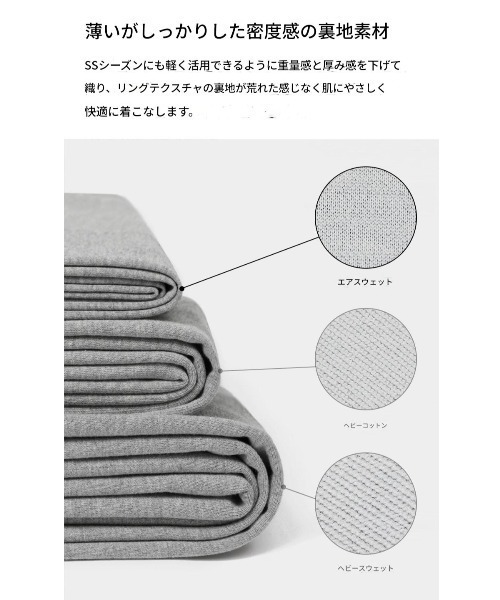 BLACKUP（ブラックアップ）の「[B-BASIC] エアスウェットスリム半袖ジップアップフーディ（パーカー・レディース・ホワイト系/グレー/ブラック・MEDIUM/SMALL）」の13枚目の写真