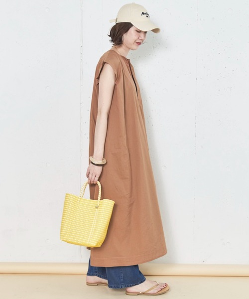 Doux archives（ドゥアルシーヴ）の「フレンチスキッパーボイルワンピース（ワンピース・レディース・ブラウン/キャメル/チャコールグレー・38）」の16枚目の写真