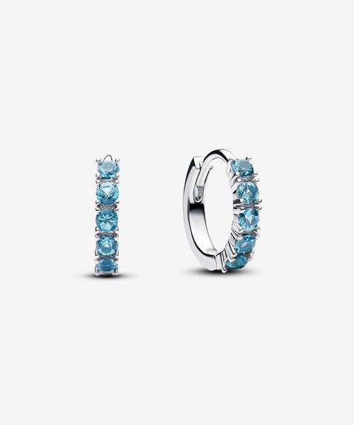 ライトブルー フープピアス（ピアス（両耳用））｜Pandora（パンドラ