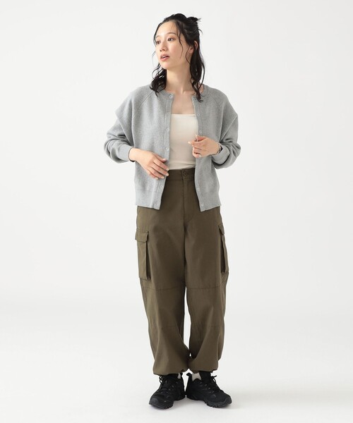 B:MING by BEAMS（ビーミングバイビームス）の「2way スウェット ライク カーディガン (手洗い可)（カーディガン/ボレロ・レディース・オフホワイト/レッド/ライトグレー・ONE SIZE）」の15枚目の写真