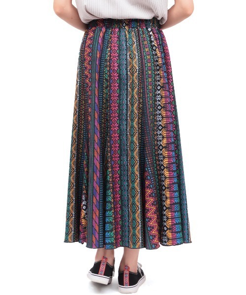 チチカカ(チチカカ)の「ファブリックプリントジャージースカート(スカート・レディース・ベージュ/ブラウン/ブラック・MEDIUM/LARGE)」の11枚目の写真