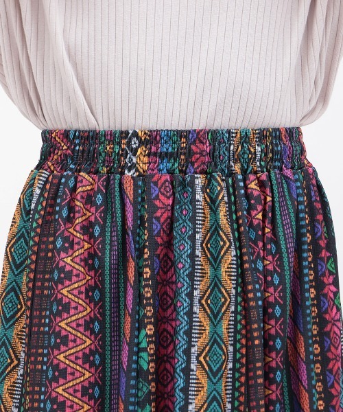 チチカカ(チチカカ)の「ファブリックプリントジャージースカート(スカート・レディース・ベージュ/ブラウン/ブラック・MEDIUM/LARGE)」の12枚目の写真