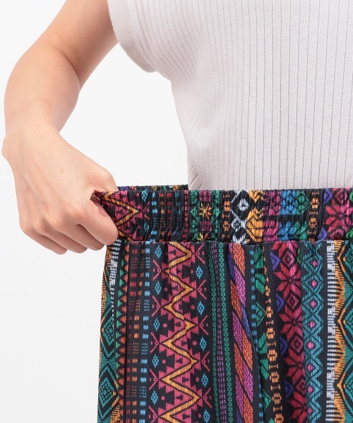 チチカカ(チチカカ)の「ファブリックプリントジャージースカート(スカート・レディース・ベージュ/ブラウン/ブラック・MEDIUM/LARGE)」の14枚目の写真