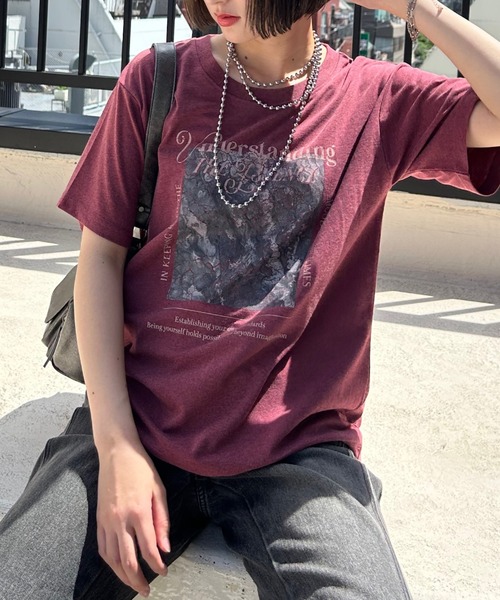 クラックフォトTシャツ（Tシャツ/カットソー）｜PAGEBOY（ページ