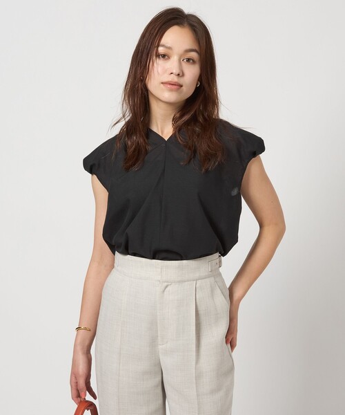 green label relaxing(グリーンレーベルリラクシング)の「バルーンスリーブ ブラウス(シャツ/ブラウス・レディース・ライトブルー/ブラック/オフホワイト・FREE)」の8枚目の写真