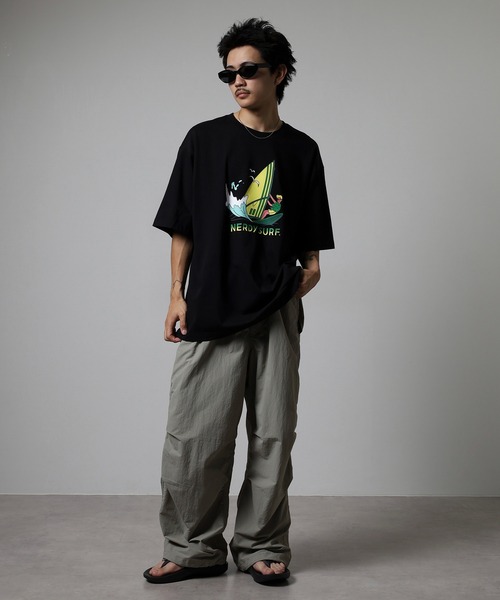 NERDY（ノルディ）の「サーフィンボーイ S/S Tシャツ（Tシャツ/カットソー・メンズ・ホワイト/ブラック/パープル・M/L/S）」の18枚目の写真