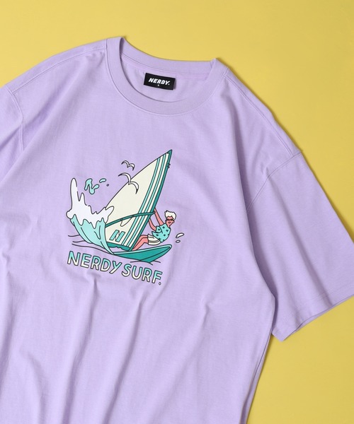 NERDY（ノルディ）の「サーフィンボーイ S/S Tシャツ（Tシャツ/カットソー・メンズ・ホワイト/ブラック/パープル・M/L/S）」の22枚目の写真