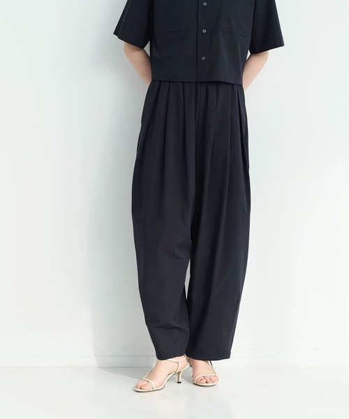 N.O.R.C（ノーク）の「ソフトタイプライターカーブパンツ【COOL MOTION】（その他パンツ・レディース・ネイビー/オフホワイト・S/M）」の3枚目の写真