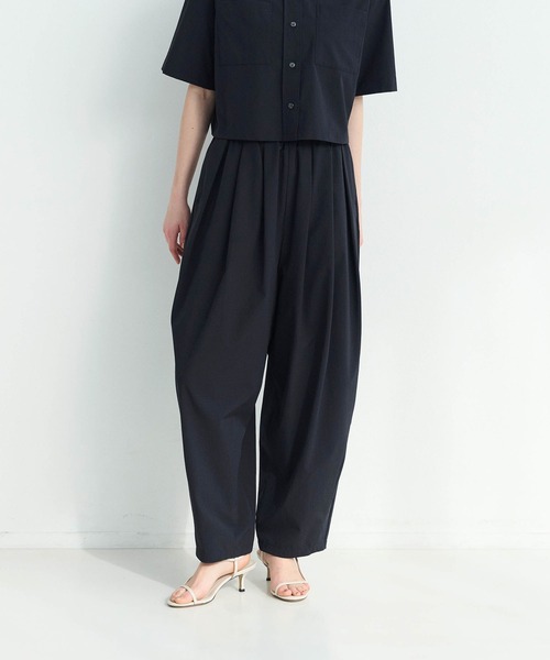 N.O.R.C（ノーク）の「ソフトタイプライターカーブパンツ【COOL MOTION】（その他パンツ・レディース・ネイビー/オフホワイト・S/M）」の4枚目の写真