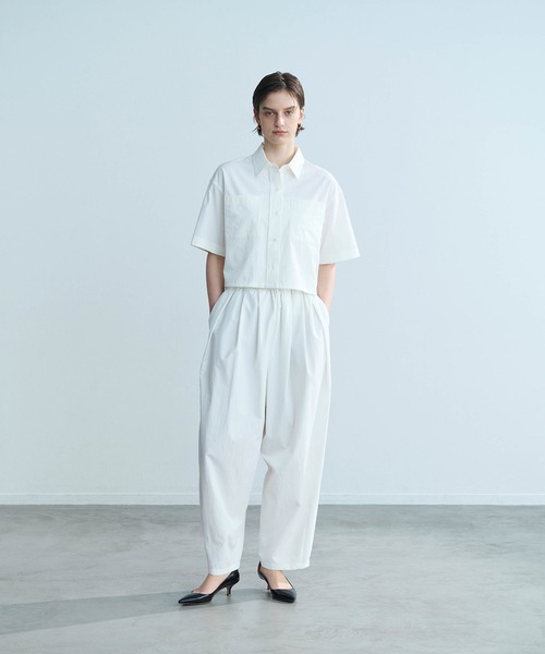 N.O.R.C（ノーク）の「ソフトタイプライターカーブパンツ【COOL MOTION】（その他パンツ・レディース・ネイビー/オフホワイト・S/M）」の13枚目の写真