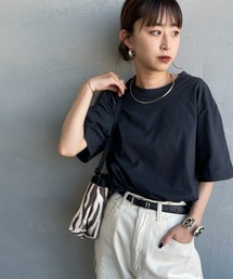 [LESS BY SHELTECH/レス バイ シェルテック] クルーネック ショートスリーブTシャツ