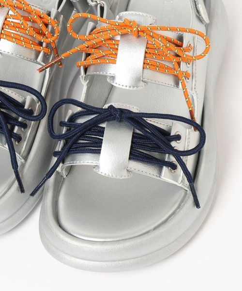 niko and...（ニコアンド）の「オリジナルWコードサンダル（サンダル・レディース・グレー/ブラック・MEDIUM/LARGE）」の15枚目の写真