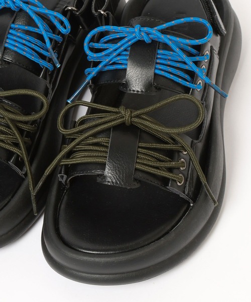 niko and...（ニコアンド）の「オリジナルWコードサンダル（サンダル・レディース・グレー/ブラック・MEDIUM/LARGE）」の16枚目の写真