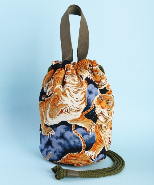 セール】HOUSTON 百虎 和柄 エフェクトバッグ 日本製（エコ