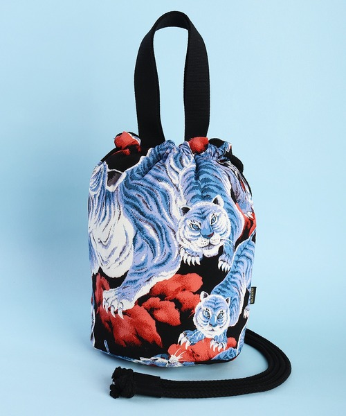 HOUSTON 百虎 和柄 エフェクトバッグ 日本製（エコバッグ/サブバッグ