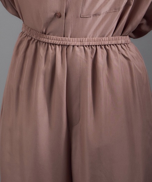 SALON adam et rope'（サロン アダム エ ロペ）の「[25AW]GENTLE SILK パンツ / セットアップ対応・洗える（その他パンツ・レディース・ブラック/ブラウン系その他2/ピンク系その他2・S/M）」の11枚目の写真