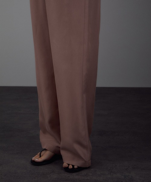 SALON adam et rope'（サロン アダム エ ロペ）の「[25AW]GENTLE SILK パンツ / セットアップ対応・洗える（その他パンツ・レディース・ブラック/ブラウン系その他2/ピンク系その他2・S/M）」の13枚目の写真