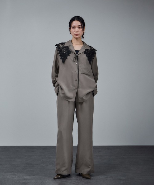 サロン アダム エ ロペ（SALON adam et rope’ ）/[25AW]GENTLE SILK パンツ / セットアップ対応・洗える 25AW]GENTLE SILK パンツ / セットアップ対応・洗える（その他パンツ