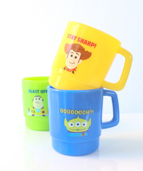 Disney（ディズニー）の「〈DISNEY/ディズニー〉 Toy Story トイストーリー PLASTIC MUG プラスチックマグ READY TO PLAY（グラス/マグカップ/タンブラー・レディース・グリーン/ブルー/イエロー・ONE SIZE）」の3枚目の写真