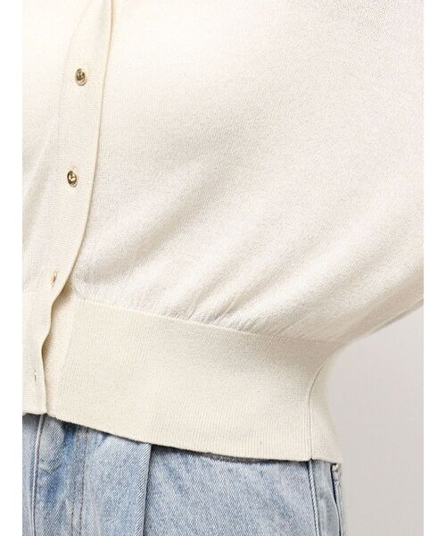 LAGUNAMOON（ラグナムーン）の「2WAYラメシアーカーディガン（カーディガン/ボレロ・レディース・アイボリー/ブラック/ライトグリーン・FREE）」の16枚目の写真