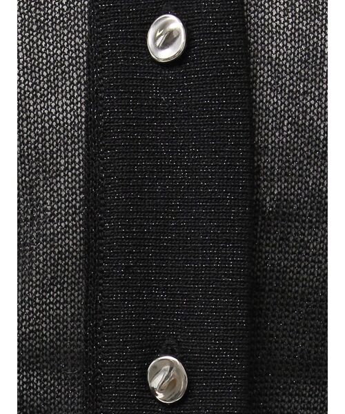 LAGUNAMOON（ラグナムーン）の「2WAYラメシアーカーディガン（カーディガン/ボレロ・レディース・アイボリー/ブラック/ライトグリーン・FREE）」の5枚目の写真