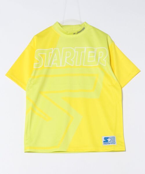 STARTER(スターター)の「【STARTER GOLF】スターターゴルフ FIELDSENSOR(R)吸水速乾 STARTERビックロゴ モックネック半袖カットソー SG-123001(Tシャツ/カットソー・メンズ・ブラック/イエロー/サックスブルー・M/L)」の10枚目の写真