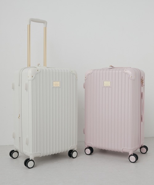 PAUL & JOE ACCESSOIRES（ポールアンドジョーアクセソワ）の「PAUL & JOE ACCESSOIRES (ポール＆ジョーアクセソワ)キャリーケース Mサイズ PJA-T942（スーツケース/キャリーバッグ・レディース・ピンク/ミント/アイボリー・FREE）」の5枚目の写真