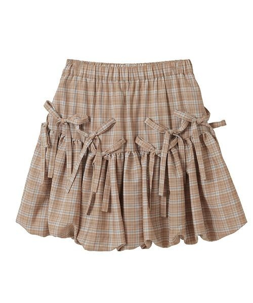 Candy Stripper（キャンディストリッパー）の「CHECK BALLOON スカート（スカート・レディース・ベージュ/レッド/ブラック・FREE）」の17枚目の写真