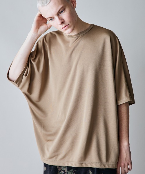 rehacer(レアセル)の「rehacer : DryGlide Dolman CS / ドライグライド ドルマンカットソー(Tシャツ/カットソー・メンズ・ベージュ/ネイビー・SMALL/MEDIUM/LARGE/X-LARGE)」の1枚目の写真