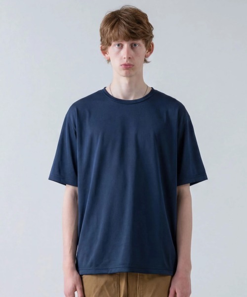 rehacer(レアセル)の「rehacer : DryGlide Dolman CS / ドライグライド ドルマンカットソー(Tシャツ/カットソー・メンズ・ベージュ/ネイビー・SMALL/MEDIUM/LARGE/X-LARGE)」の2枚目の写真
