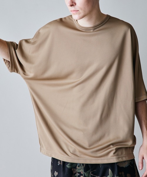rehacer(レアセル)の「rehacer : DryGlide Dolman CS / ドライグライド ドルマンカットソー(Tシャツ/カットソー・メンズ・ベージュ/ネイビー・SMALL/MEDIUM/LARGE/X-LARGE)」の9枚目の写真