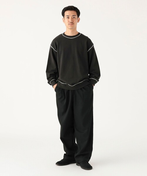 B:MING by BEAMS(ビーミングバイビームス)の「ステッチ クルーネック スウェット(ユニセックス)(スウェット・メンズ・ブラック/ナチュラル・XL/L/M/S)」の16枚目の写真