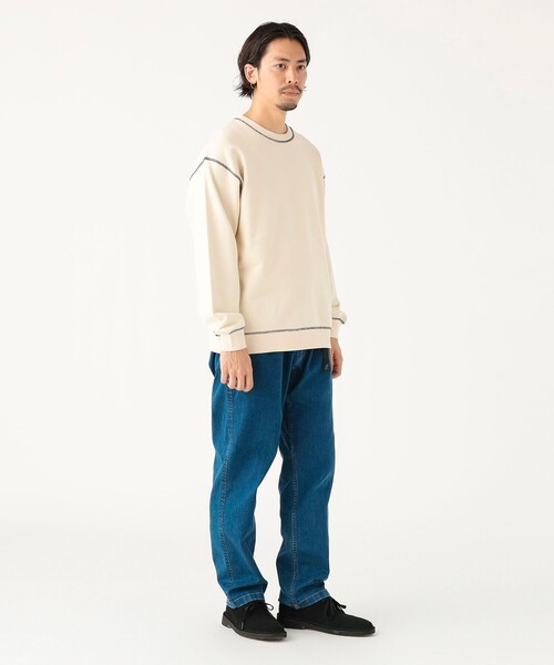 B:MING by BEAMS(ビーミングバイビームス)の「ステッチ クルーネック スウェット(ユニセックス)(スウェット・メンズ・ブラック/ナチュラル・XL/L/M/S)」の15枚目の写真
