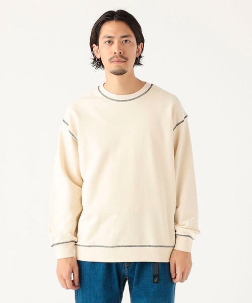 B:MING by BEAMS(ビーミングバイビームス)の「ステッチ クルーネック スウェット(ユニセックス)(スウェット・メンズ・ブラック/ナチュラル・XL/L/M/S)」の17枚目の写真