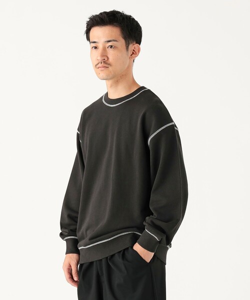 B:MING by BEAMS（ビーミングバイビームス）の「ステッチ クルーネック スウェット（ユニセックス）（スウェット・メンズ・ブラック/ナチュラル・XL/L/M/S）」の18枚目の写真