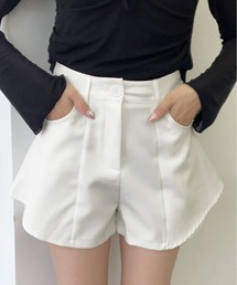 kirakiraShop | レイヤード風 フレア ショートパンツ 短パン ショーパン(その他パンツ)