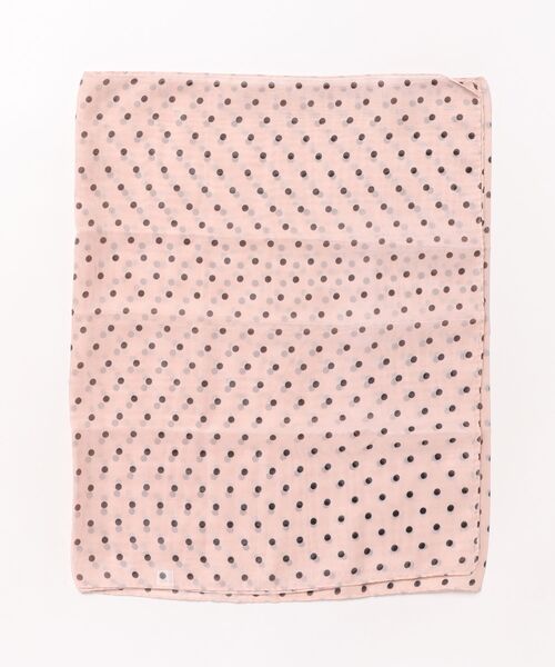 VIBGYOR Women（ヴィブジョー　ウィメン）の「【resonance】ドット柄 シンプル スカーフ/ストール【マルチウェイ】（ストール/ショール・レディース・ブラック/ホワイト/ベージュ/ネイビー/グレー・FREE）」の9枚目の写真