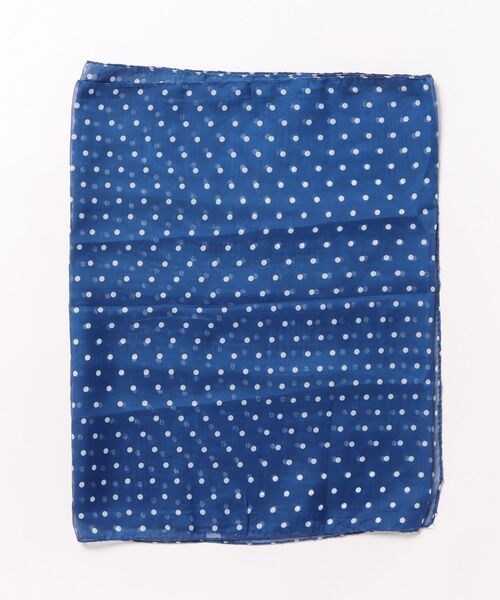 VIBGYOR Women（ヴィブジョー　ウィメン）の「【resonance】ドット柄 シンプル スカーフ/ストール【マルチウェイ】（ストール/ショール・レディース・ブラック/ホワイト/ベージュ/ネイビー/グレー・FREE）」の6枚目の写真