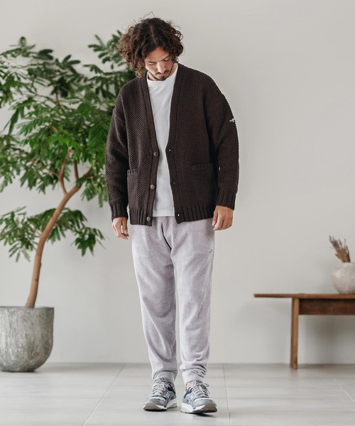 CALL&RESPONSE（コールアンドレスポンス）の「mcg3672-ざっくりニットカーデ-サイセンタク カーディガン（カーディガン/ボレロ・メンズ・ブラック/ベージュ/ブラウン・2/4/5）」の18枚目の写真