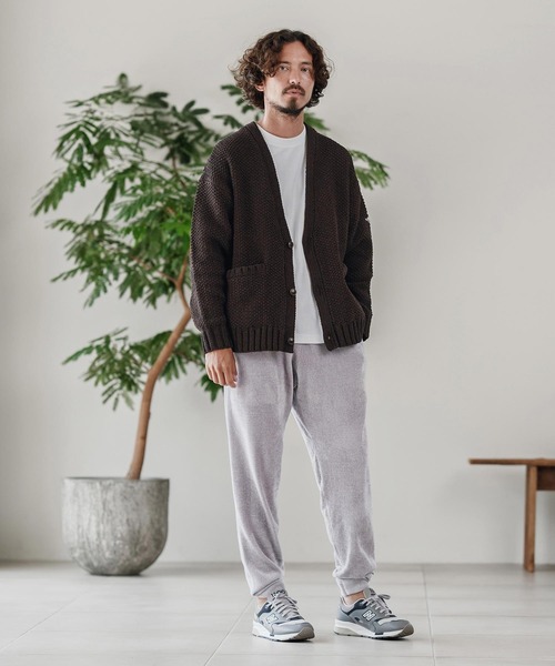 CALL&RESPONSE（コールアンドレスポンス）の「mcg3672-ざっくりニットカーデ-サイセンタク カーディガン（カーディガン/ボレロ・メンズ・ブラック/ベージュ/ブラウン・2/4/5）」の19枚目の写真