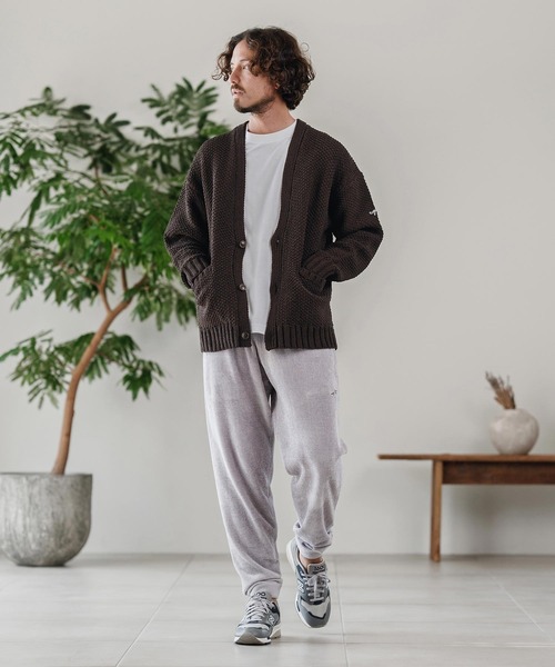 CALL&RESPONSE（コールアンドレスポンス）の「mcg3672-ざっくりニットカーデ-サイセンタク カーディガン（カーディガン/ボレロ・メンズ・ブラック/ベージュ/ブラウン・2/4/5）」の20枚目の写真