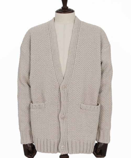 CALL&RESPONSE（コールアンドレスポンス）の「mcg3672-ざっくりニットカーデ-サイセンタク カーディガン（カーディガン/ボレロ・メンズ・ブラック/ベージュ/ブラウン・2/4/5）」の21枚目の写真