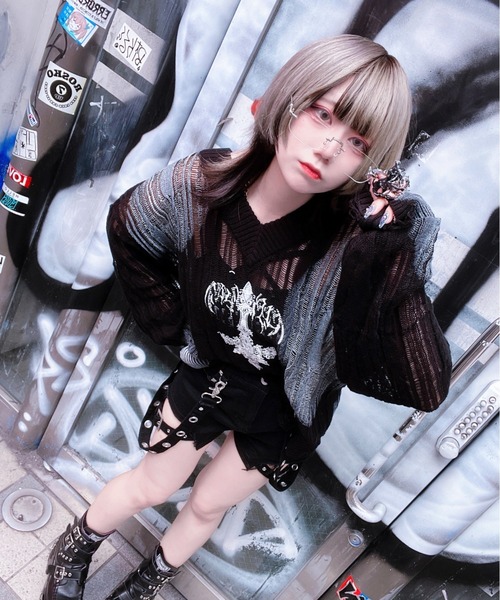 REFLEM/レフレム』顔料加工ダメージニットPO（ニット/セーター