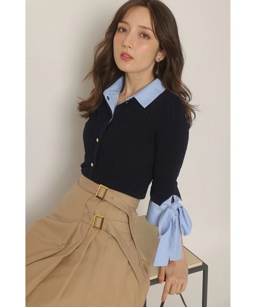 【新品】Apuweiser-riche リブニット ノースリリブニット（ニット/セーター）｜Apuweiser-riche